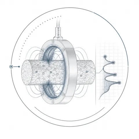 Magnetic susceptibility measurement illustration