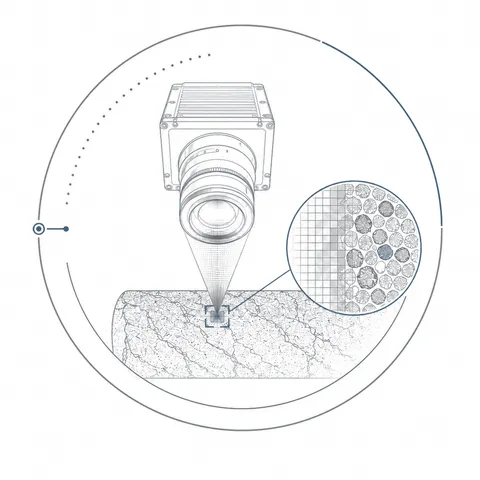 Core photography measurement illustration
